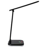  LED RGBW prigušiva stona lampa sa bežičnim punjenjem LED/7W/5V USB crna | Eponuda.com