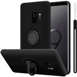 Cadorabo Ohišje, združljiv s Samsungom v tekoči črni barvi - zaščitni pokrov iz fleksibilnega silikona TPU z obročem, (20592692) Cene