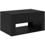 vidaXL Klubska miza Črna Orehovina 80 x 50 x 40 cm Konstruiran les, (5000092077) | Shoptok.si