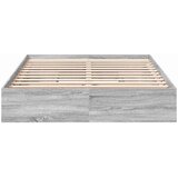  Okvir za krevet s ladicama boja hrasta 150x200 cm drveni Siva 150 x 200 cm | shoptok.hr