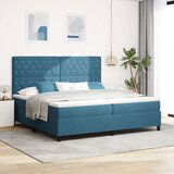 vidaXL uzglavlje s madracem tamnoplavo 200x200 cm baršun | shoptok.hr