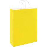  Papirnate vrećice 250 kom s ručkama žute 32x12x42 cm | shoptok.hr