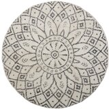 Bloomingville Crno-bijeli pamučan okrugao tepih ø 120 cm Acton – | shoptok.hr