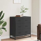  Komoda crna 68x35x76 cm konstruirano drvo i metal | Eponuda.ba