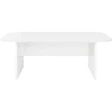  Klubska miza Visok sijaj bela 93 x 53 x 33 cm Konstruiran les, (5000120547) | Shoptok.si