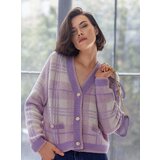 Orsay Light Purple Women's Check Cardigan - Women's Cijene