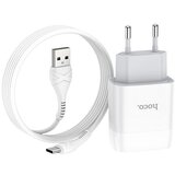 Hoco hišni polnilec C73 2,4A 2x USB vtič s polnilnim kablom Type C | Shoptok.si