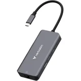 HUB ADAPTER 3XUSB-A HDMI 3.2 RJ45 ZA PRENOSNIK IZ ALUMINIJA 32157, (5000345823)