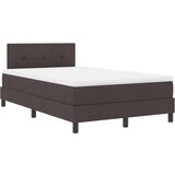 Box Spring Krevet s Madracem Tamno Smeđi 120x190 cm Tkanina | shoptok.hr