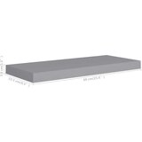 vidaXL plutajuća zidna polica siva 60 x 23,5 x 3,8 cm MDF | shoptok.hr
