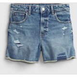 GAP Kids Denim Shorts Teen Sky High-Rise Denim Shorts With Stret - Girls | shoptok.hr