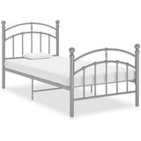  Za krevet sivi metalni 100 x 200 cm | shoptok.hr