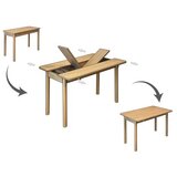 Hanah home vina mini 06 1048 oak dark blue set : sto, stolice i klupa