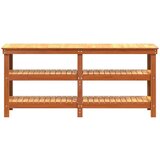  Radni stol Vosak smeđa 181.5 x 50 x 80 cm Čvrsto borovo drvo | shoptok.hr