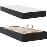  Krevet s madracem i skladištem s madracem 2 pcs Crna Koža - Crna 100 x 200 cm | shoptok.hr