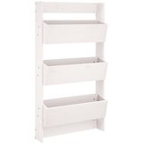 Maison Chic Stenska korita 3-nadstropna 60x18,5x110 cm bela trdna borovina, (21789431) Cene