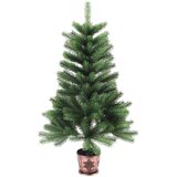  Umjetno božićno drvce s realističnim iglicama 90 cm zeleno | shoptok.hr