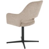 MID.YOU NASLANJAČ, les, kovina, tekstil rjavosiva | Shoptok.si