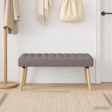  Klupa s utorima Sivosmeđa 110 x 40 x 46 cm Tkanina | Eponuda.ba
