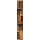 Sobna pregrada / regal za knjige 5 razina 70x24x161 cm drveni | shoptok.hr