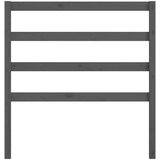  Uzglavlje za krevet sivo 96 x 4 x 100 cm od masivne borovine | shoptok.hr