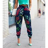 Gemre Navy blue floral pants Lomellina | shoptok.hr