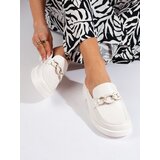 Shelvt White full platform flip flops | shoptok.hr