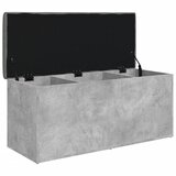  Klupa za pohranu boja betona 102 x 42 x 45 cm konstruirano drvo | Eponuda.ba