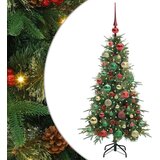  Umjetno božićno drvce s nogom s stalakom Zelena 120 cm PE i PVC | shoptok.hr