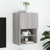 vidaXL TV omarica z LED lučkami siva sonoma 40,5x30x60 cm Cene