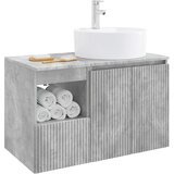  Set namještaja za kupaonicu 2 kom. Betonska siva 49,5 x 44,5 x 82 cm | Shoptok.si