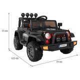  Avto na akumulator Full Time 4WD 4x4 - črn | Shoptok.si