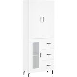 Maison Chic Visoka omara - Komoda - Predalnik bela 69,5x34x180 cm inženirski les, (21722098) Cene