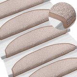  Samoljepljivi stepenasti ulošci Polukružni 15 pcs Svijetlosmeđa | shoptok.hr