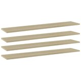 Police za knjige 4 kom boja hrasta sonome 100x20x1,5 cm iverica Cijene