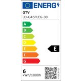 Gtv Žarulja sa žarnom niti s toplim svjetlom E27, 6 W – | shoptok.hr