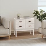 vidaXL Konzolni ormarić bijeli 90 x 40 x 78 cm od masivne borovine Cijene