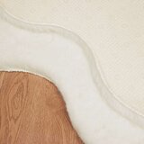  Faux Rabbit Fur Rug Olite Krema 60 x 90 cm Poliester | shoptok.hr