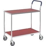 Kongamek Servirni voziček KOMFORT, rdeče police, DxŠxV 840 x 435 x 900 mm | Shoptok.si
