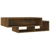 Maison Chic Klubska mizica - kavna mizica - Nizka mizica dimljeni hrast 105x55x32 cm konstruiran les, (21755402) Cene