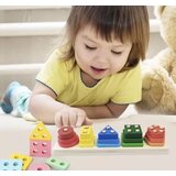 Kruzzel drveni sorter oblika s 15 elemenata na stupićima | shoptok.hr