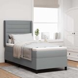  s opruga kutije Svijetlo siva 200 x 100 cm tkanina | shoptok.hr