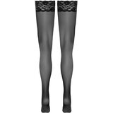 Cottelli samostoječe nogavice z čipkastim robom (črne) - 5 | Shoptok.si