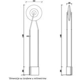 Luna podna lampa 240 8W 3000K dim | ePonuda.com