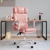 Maison Chic Masažni pisarniški stol - računalniški stol roza umetno usnje, (21784263) | Shoptok.si