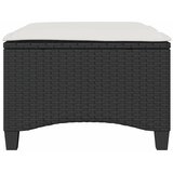  Vrtne stolice s jastucima 2 kom. Crne 55x55x36 cm Poli ratan | shoptok.hr