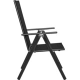 7-dijelni vrtni blagovaonski set aluminijski crni | shoptok.hr