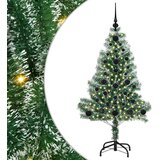 vidaXL Umjetno Božićno Drvo s Snježnim Flokom i LED Svjetlom 120 cm | shoptok.hr