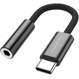 Borofone ADAPTER BV15 AUDIO - TIP C V JACK 3,5 MM - ČRNI (DAC) | Shoptok.si