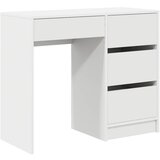 vidaXL bela pisalna miza Bela MDF Srednja Shranjevanje | Shoptok.si